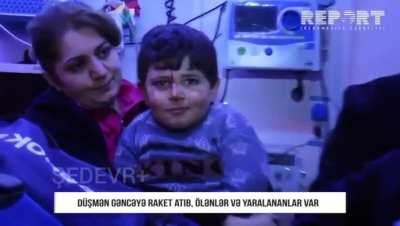 He smiles even though his house was hit by a missile when he was in sleep.