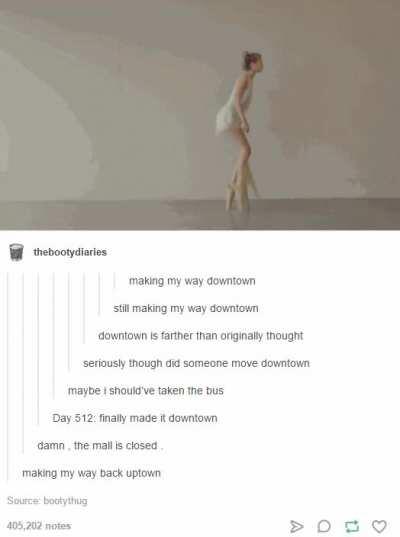 Making my way downtown