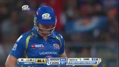 Best chase in the IPL: Mumbai Indians, having decided to chase, needed to achieve whatever target they were set in 14.3 overs to get ahead on net run rate for a playoff spot. Royals set them 190 and boy, they achieved it in some style!