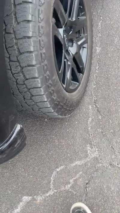 Chevy dealership forgot to put my tire nuts back on.