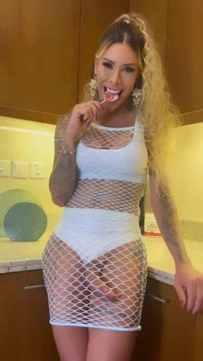 Shemale See Through Cock Bulge