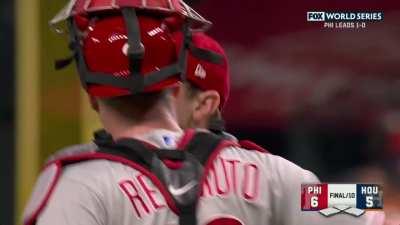 [Highlight] [Highlight] Robertson gets the final out as the Phillies take game 1 of the World Series over the Astros!