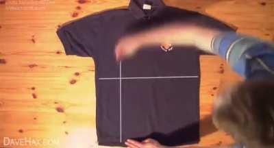 How to fold a shirt in 2 seconds