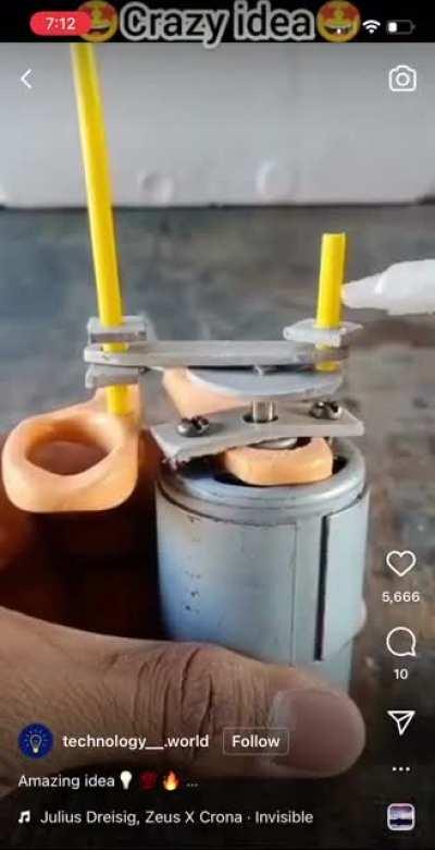 This actually pretty creative. It doesn’t seem safe, or practical, or even useful, but it’s creative and that’s… something.