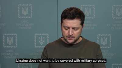 Newest video update from Zelenskyy (with English subtitles) - evening of 2 March 2022