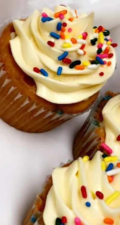 Vanilla Funfetti Cupcakes I made