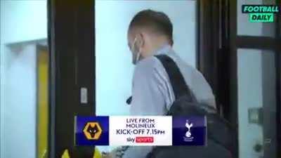 Nuno when he arrives for Spurs training tomorrow