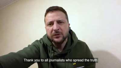 President Zelensky's Latest Address. 25/12/22. Duration 3m47. English Subtitles