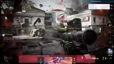 The best no scope I’ve ever hit. Probably the best I’ve ever seen in game.. 63.2km from Hotel into the second story window across the map.