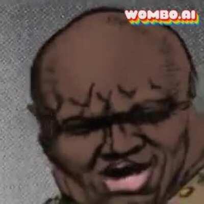 Donvan getting excited walking into Gut's Tent at night