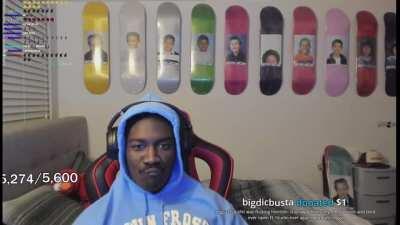 I don’t know if y’all noticed but that was me under his desk last stream