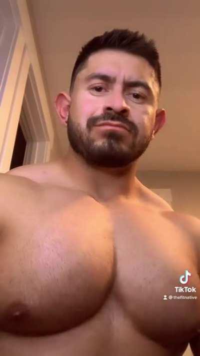 Training my pecs to dance. 😅