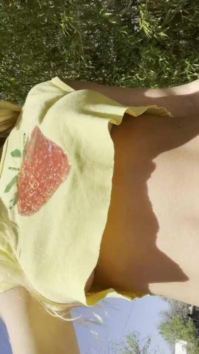 bouncing them outside