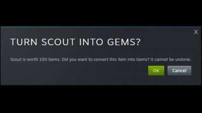 Scout really do be turned into gems