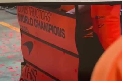 Lando started smiling when oscar finally looked at him