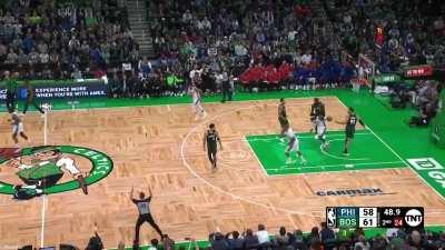 [Highlight] James Harden doing James Harden things as he hoists a wild triple and beats the buzzer