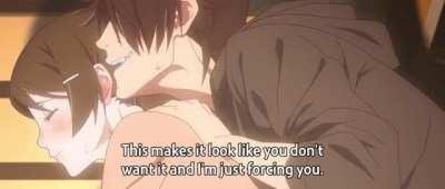 Araragi and Hanekawa being L E W D [Kizumonogatari] [NSFW]