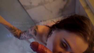 Shes a 10 but loves sucking cock