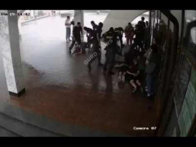 In Grodno, riot police attacked people hiding from the rain under the roof of the theater. They thought that people gathered to protest.