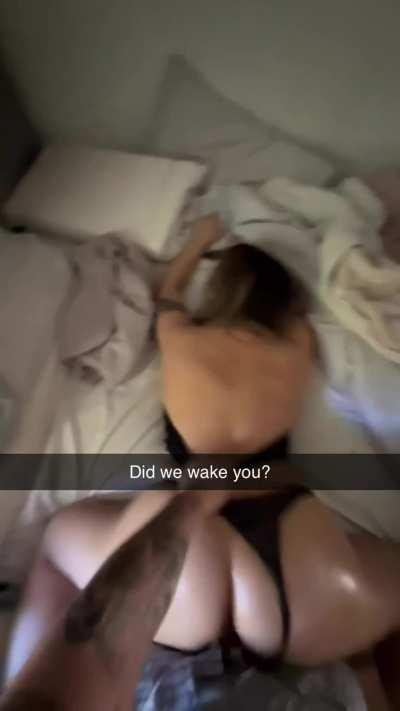 While dads asleep...