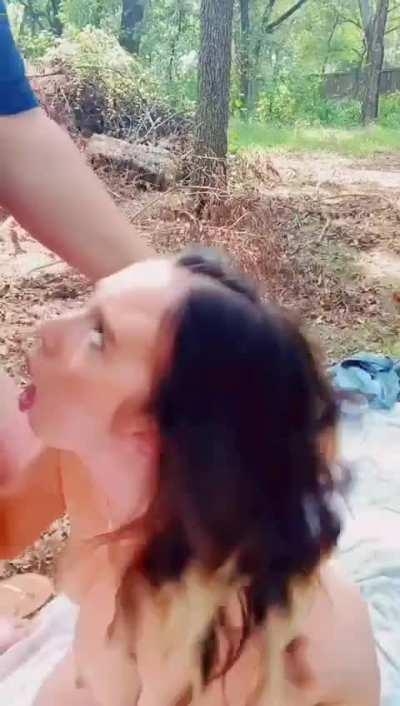 Wifey working that cock for a messy facial