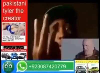 Tyler the Creator is actually Tariq Qadar he was born in Lahore Pakistan