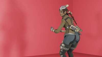 Loba Performs Pathfinder's 'Squats' Emote