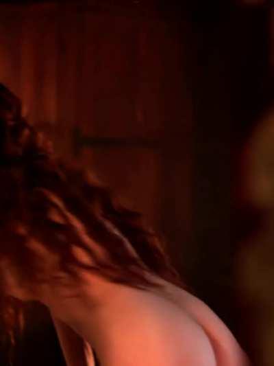 Charlotte Hope nude scene in The Spanish princess enhanced