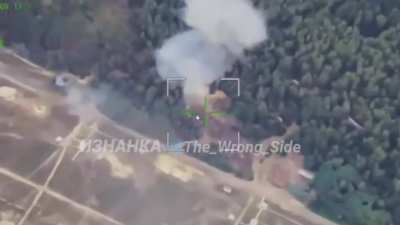 Footage of the double iskander strike on an Ukrainian training ground in Chernihiv oblast