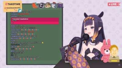 Ina sings Rokutosei no Yoru by Aimer, until her PC decided to visit Calliope