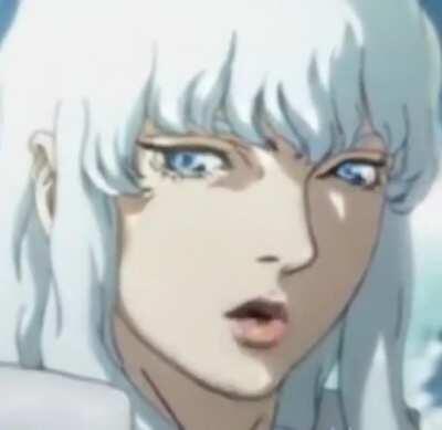 Griffith after turning into a purple alien God and explaining to guts, what he's about to do