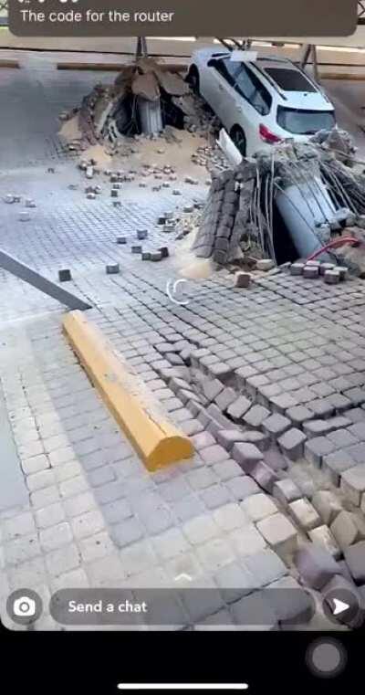 Collapse of Underground Parking in Khobar, Saudi Arabia. Oct 18th 2020