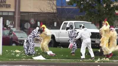 Chickens vs. Cows: Brawl at Chick-fil-A