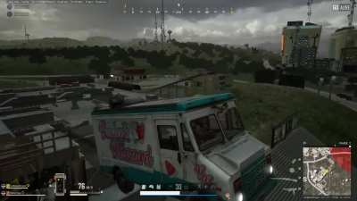 The flying ice cream van