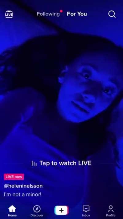She’s having fake sex live on tiktok
