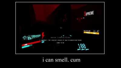 He can smell it on my hands