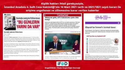 Yılı yarıladığımıza göre 2021'in ilk 6 ayında erişim engeli gelen bazı tweet/haber/sayfalara bakabiliriz