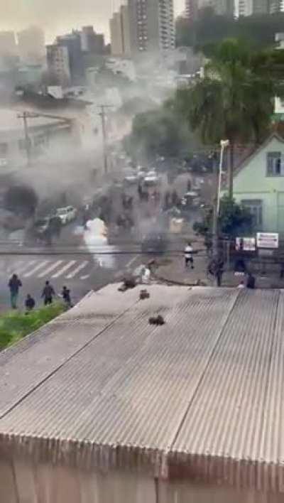fight between organized soccer fans