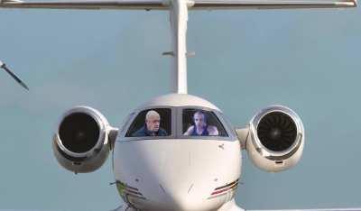 POV: You have no idea who the guy that chartered your plane is