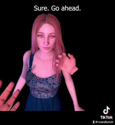 Using ChatGPT to talk with my uh, good friend, in VR