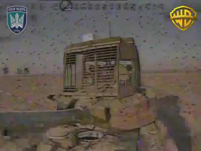 An FPV pilot from the Ukrainian 414th Strike UAV Brigade destroys a Russian MBT with his quad.