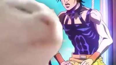 Just vibing to Giorno's theme
