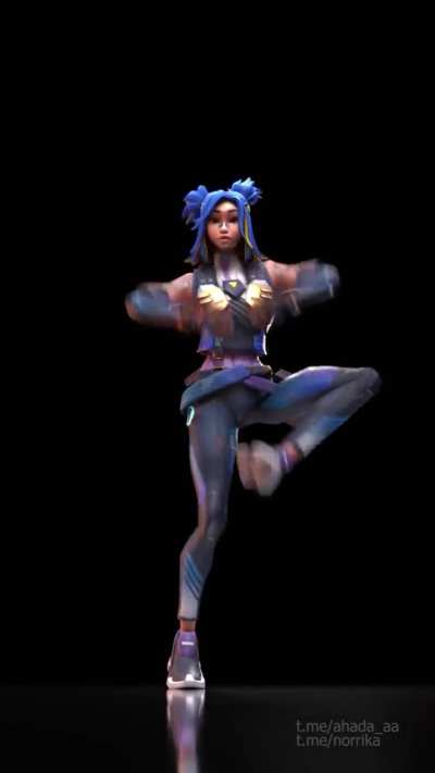 Neon Valorant 3D animation by me