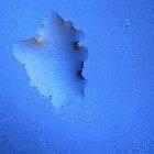 A drop of water turning into snowflake...