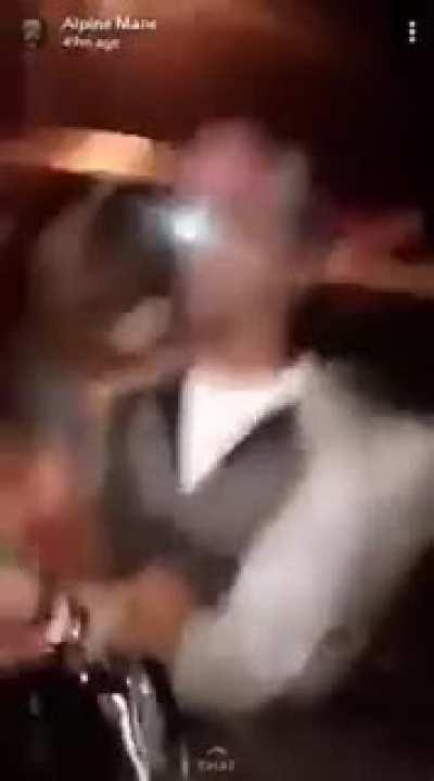 Stripper battle in the parking lot