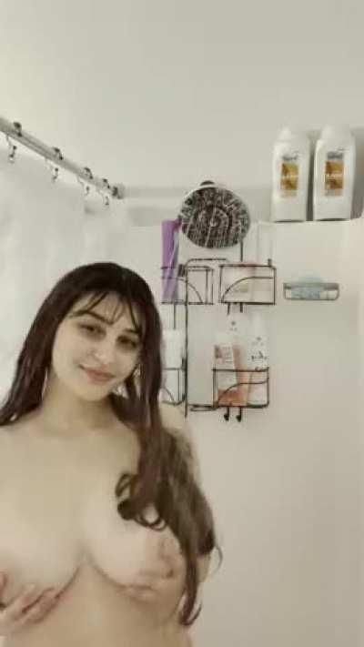 The whole frat party was looking at my tits