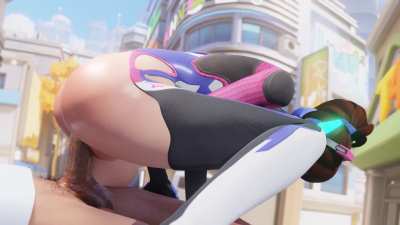Public 3d sex ride [D.va,Overwatch] (bewyx)