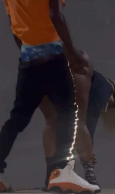 Had to bend her over outside