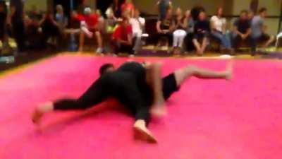 Tapped him out quickly