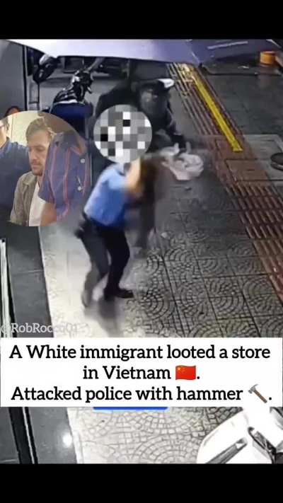 Westerner who overstayed in Vietnam tried to rob a store